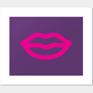 Pink lips Posters and Art